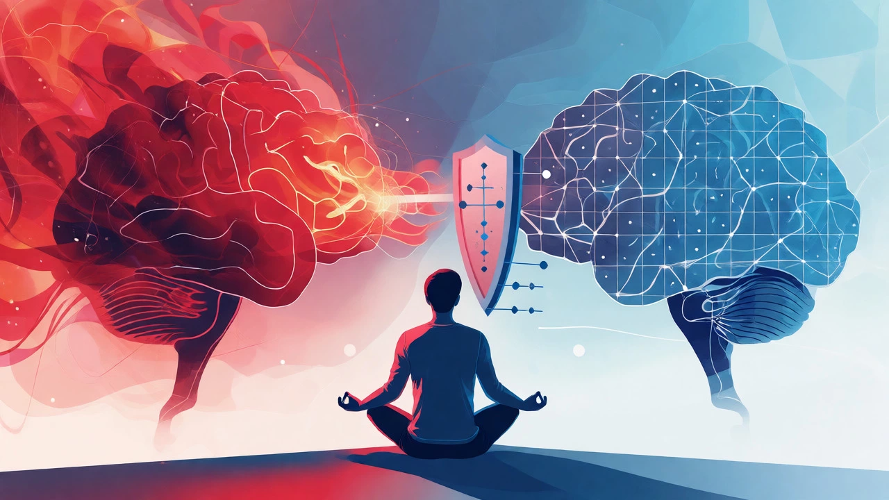 Brain diagram showing emotion vs logic during purchase decisions